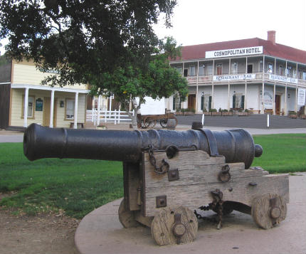 cannon in san diego's old town plaza