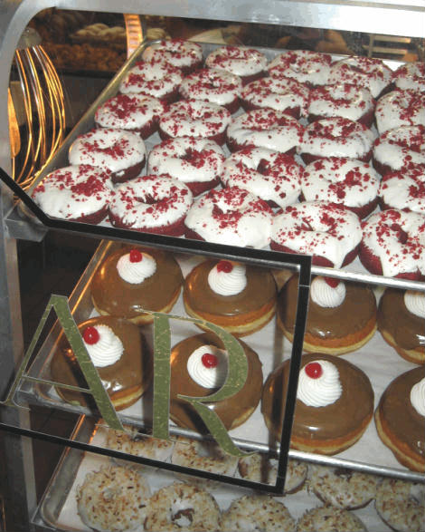 downtown donut bar's window of treats