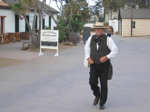ghost from history walks through old town