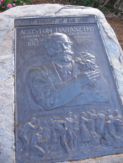 plaque of san diego's first sheriff