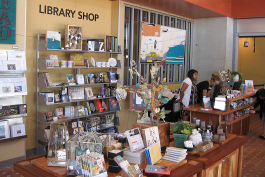 a look inside the new san diego central library shop