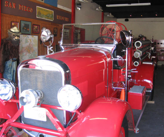 a peek at a cool firetruck and smokey bear