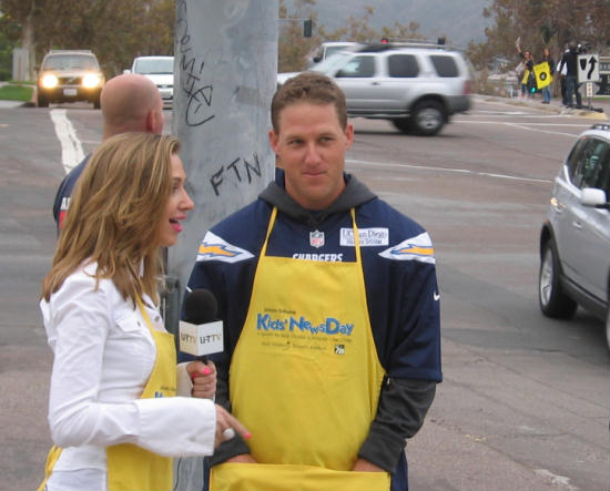 chargers kicker nick novak at kids newsday