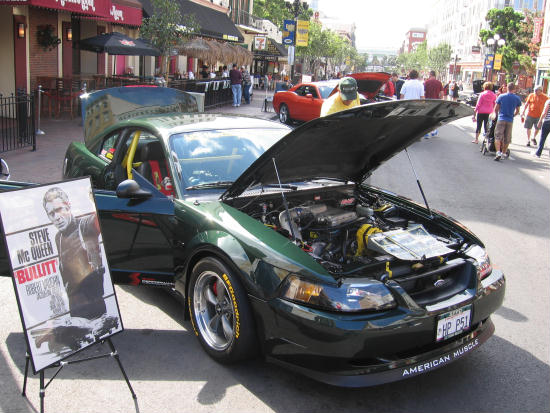steve mcqueen's bullitt car in gaslamp