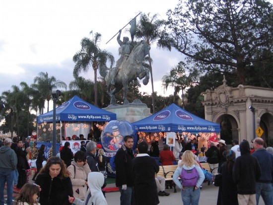 Now the evening crowd is really growing at December Nights!