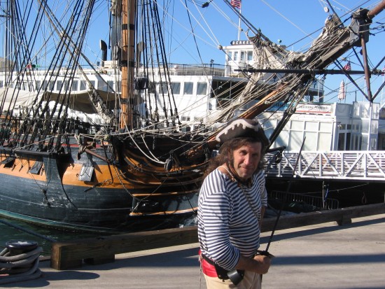 Captain Swordfish readies to engage in pirate mischief.