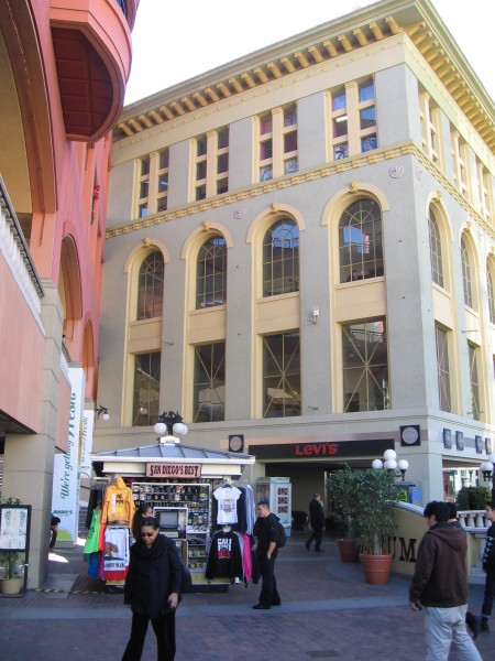 Near the north entrance of Horton Plaza.
