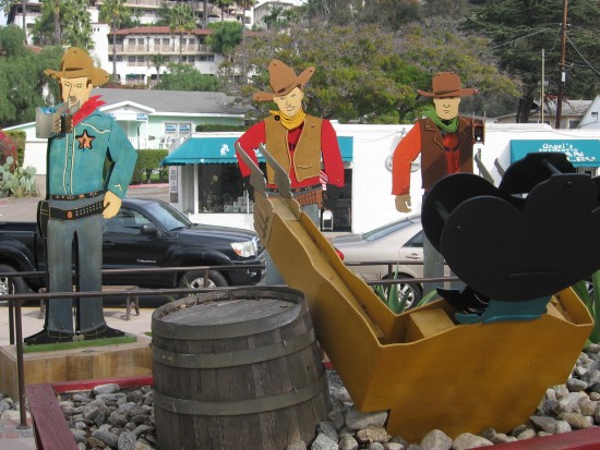 Cowboys have a gun battle in San Diego's Old Town.