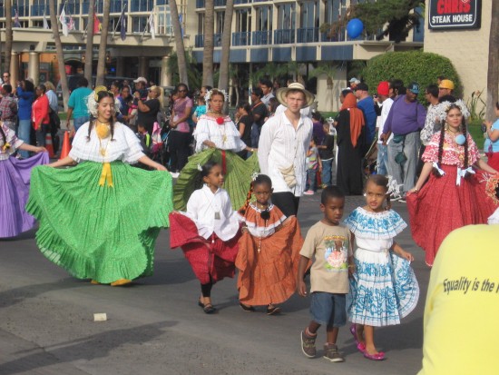 Colorful dancers from the House of Panama.