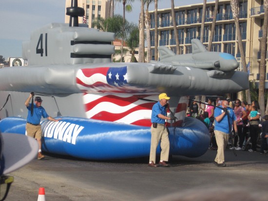 Inflatable float from USS Midway Museum.