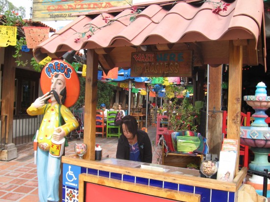 Just one of many colorful eateries along San Diego Avenue.
