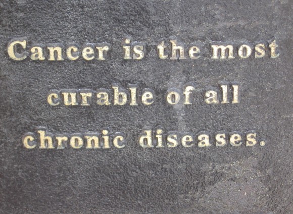 Cancer is the most curable of all chronic diseases.