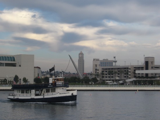 Silvergate ferry heads out under stunning clouds.