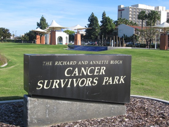 Cancer Survivors Park is located at Spanish Landing, near Lindbergh Field.
