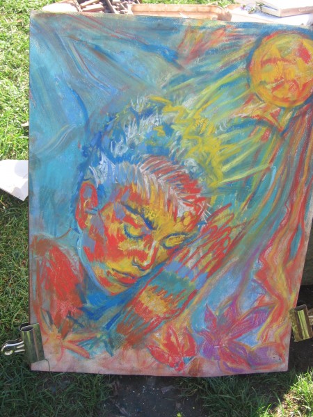 Amazing abstract chalk art captures life's essence.