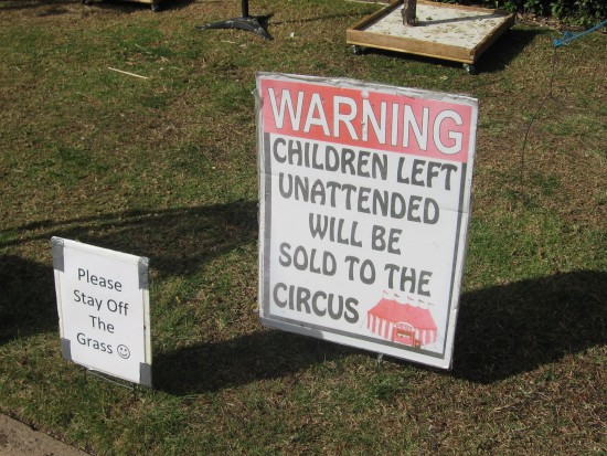 Just a funny sign on the grass I thought I'd share.