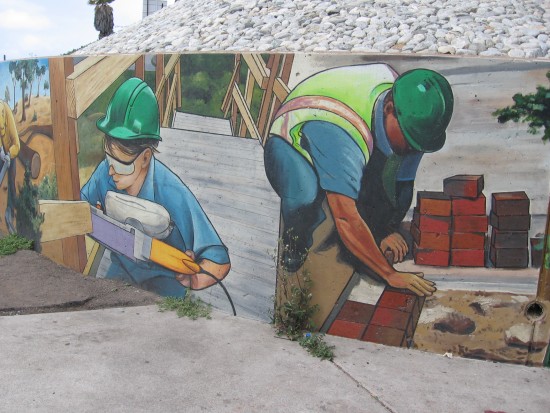 Mural depicts youth bettering San Diego's environment.