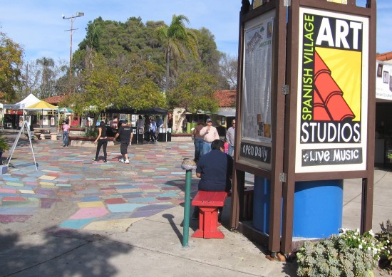Main entrance to Balboa Park's Spanish Village.