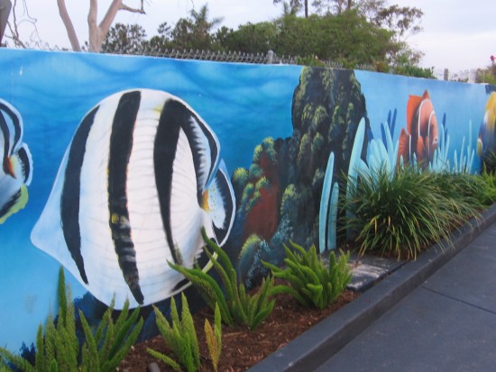 The nearby gas station must be underwater.