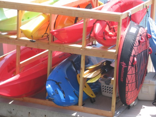 Watercraft for rent at the Marriott Marina.