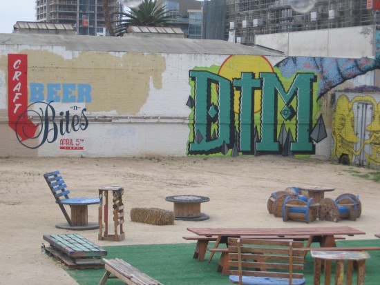 Fun events are held in this unusual urban space.