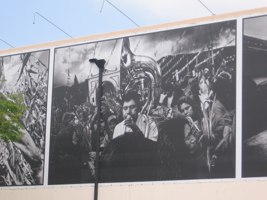 Playing a tuba on F Street between 14th and 15th.
