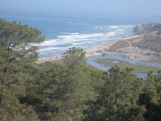 View of lagoon and ocean from High Point Overlook.