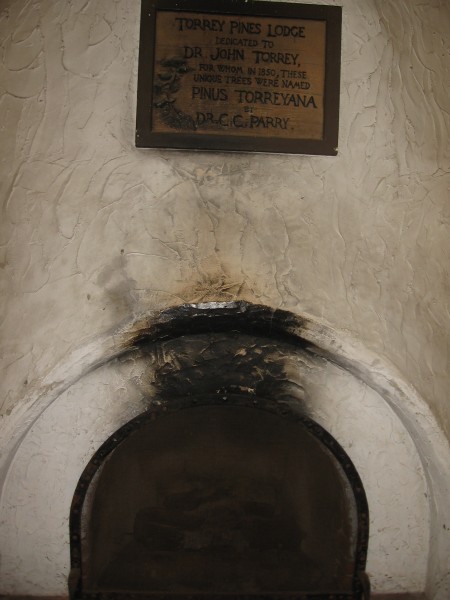 Old fireplace shows decades of use.