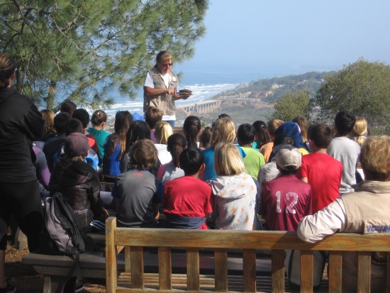 School kids learn about local flora and fauna.
