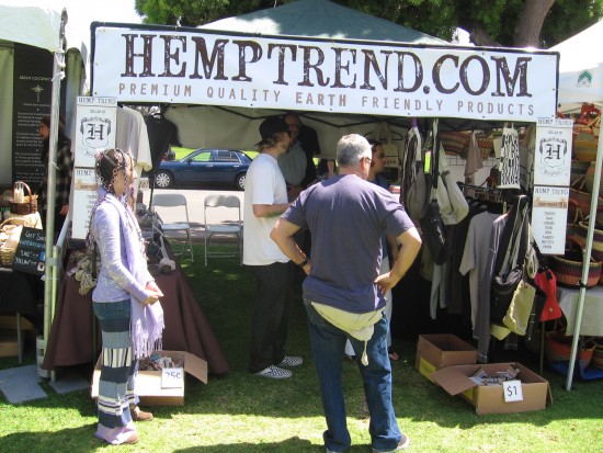 Hemp enthusiasts check out wares at EarthFair.