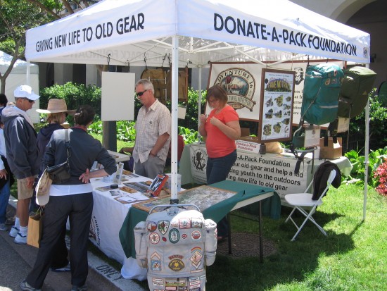 Old hiking gear can be fixed up and used again.