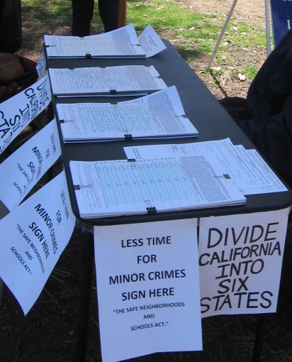 Petitions include dividing California into six states.