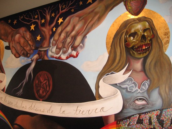 In Search of Earthly Delights mural at San Diego Museum of Art.