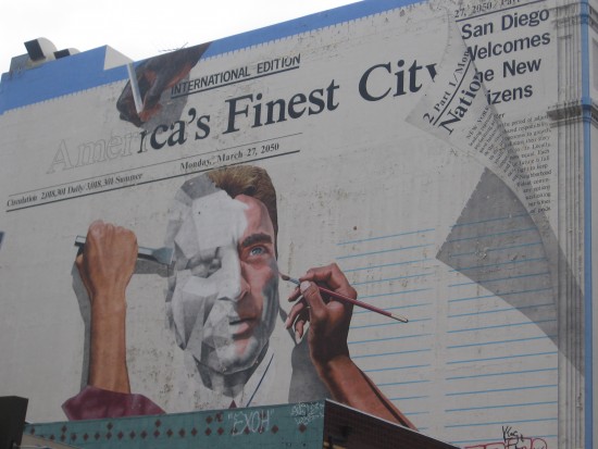 America's Finest City mural in downtown San Diego.