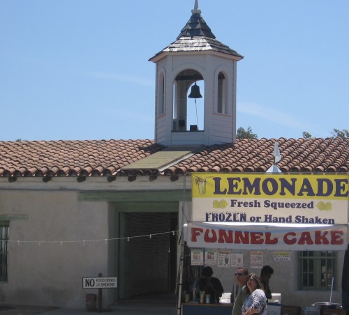 Front of Casa de Estudillo seen during Cinco de Mayo.