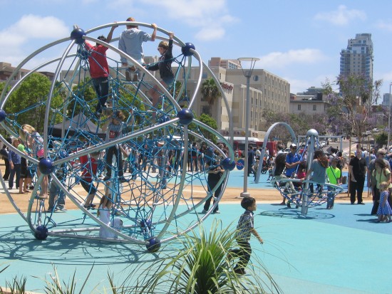 Who wouldn't love climbing in this net-filled sphere!