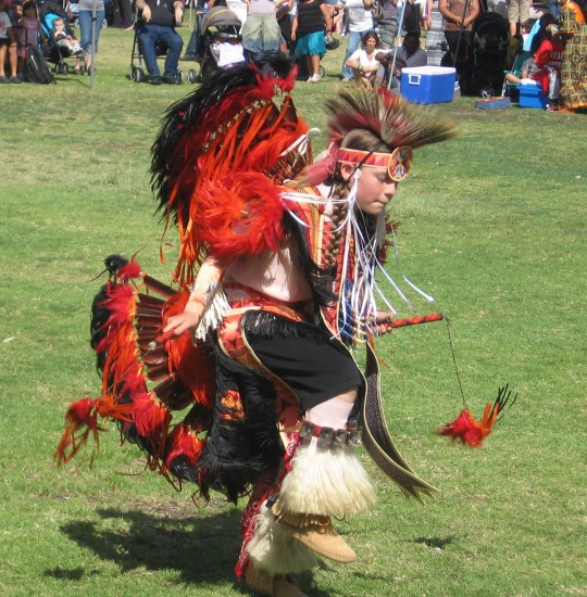 Young dancer at San Diego pow-wow.