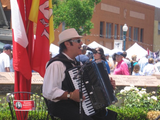 Various musicians played the accordion.