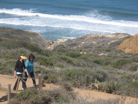 The blue Pacific Ocean comes into view!