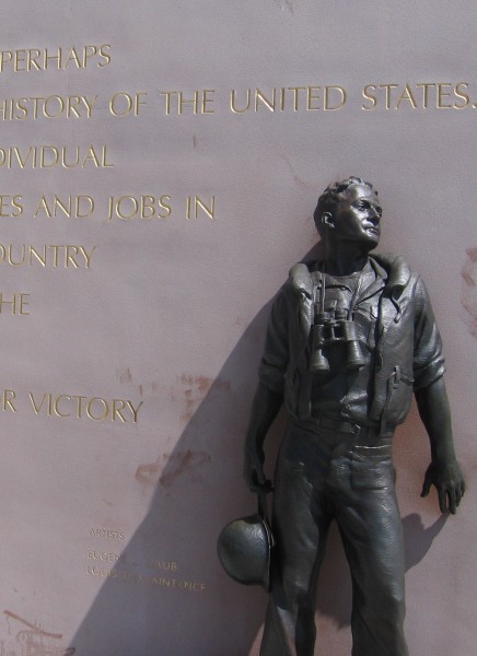 Sculpture of a crew member of USS San Diego.