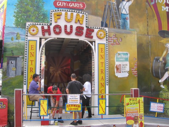 The wacky Fun House lures fair-goers and one photo-taker.