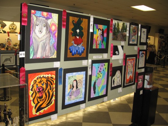 Student Showcase contains art by high school students.