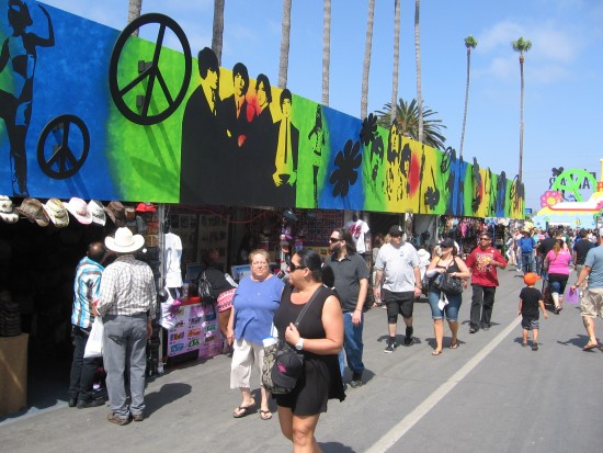 Lots of hippie-themed stuff to buy everywhere.