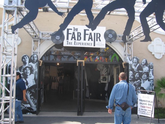 Man walks into the Fab Fair Experience.