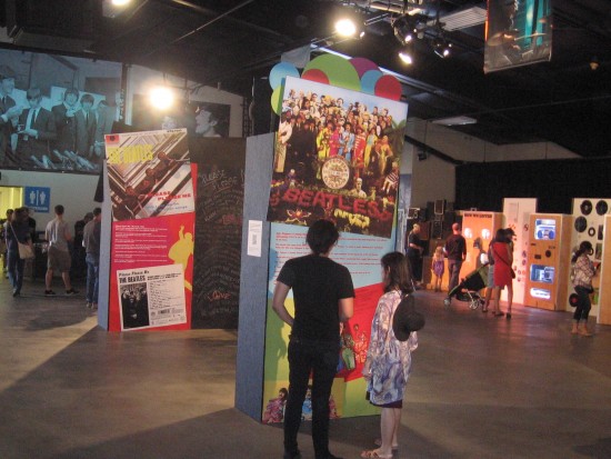 Lots of displays remember the British Invasion of the 60's.