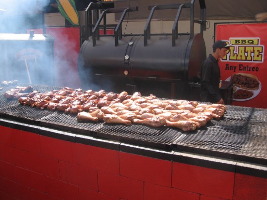 Turkey legs are popular at the San Diego County Fair.