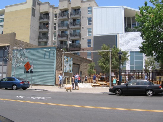 New pocket park in East Village in downtown San Diego.