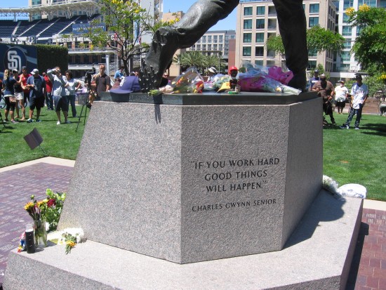 Tony Gwynn worked hard and good things happened.