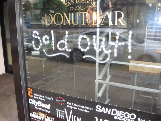 Oh no! The Donut Bar is Sold Out!