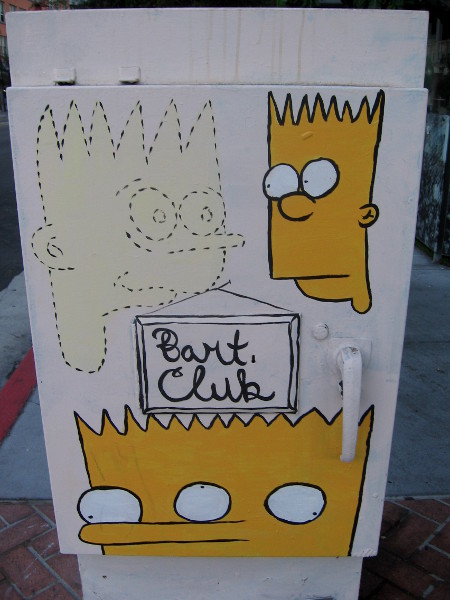 The many fun faces of Bart Simpson.